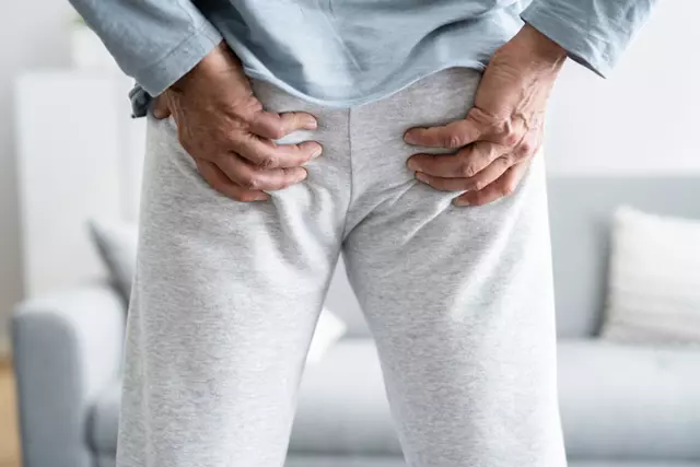 납작한 엉덩이 좌골점액낭염