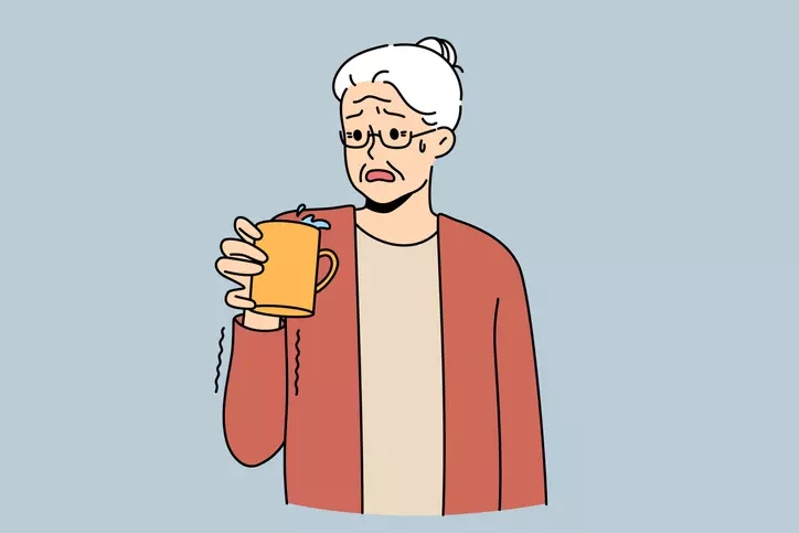 수전증 이미지