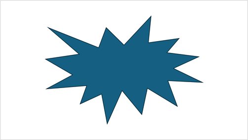 폭발 : 8pt 도형 삽입하기