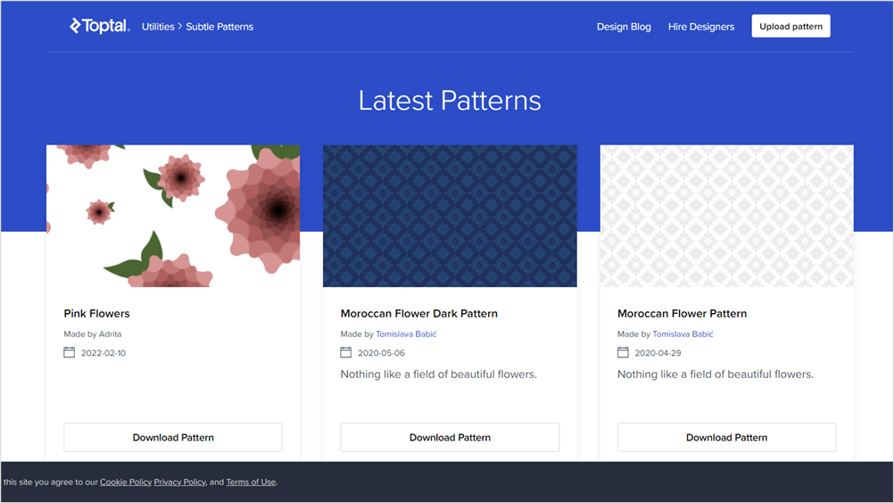 무료 패턴 이미지 사이트