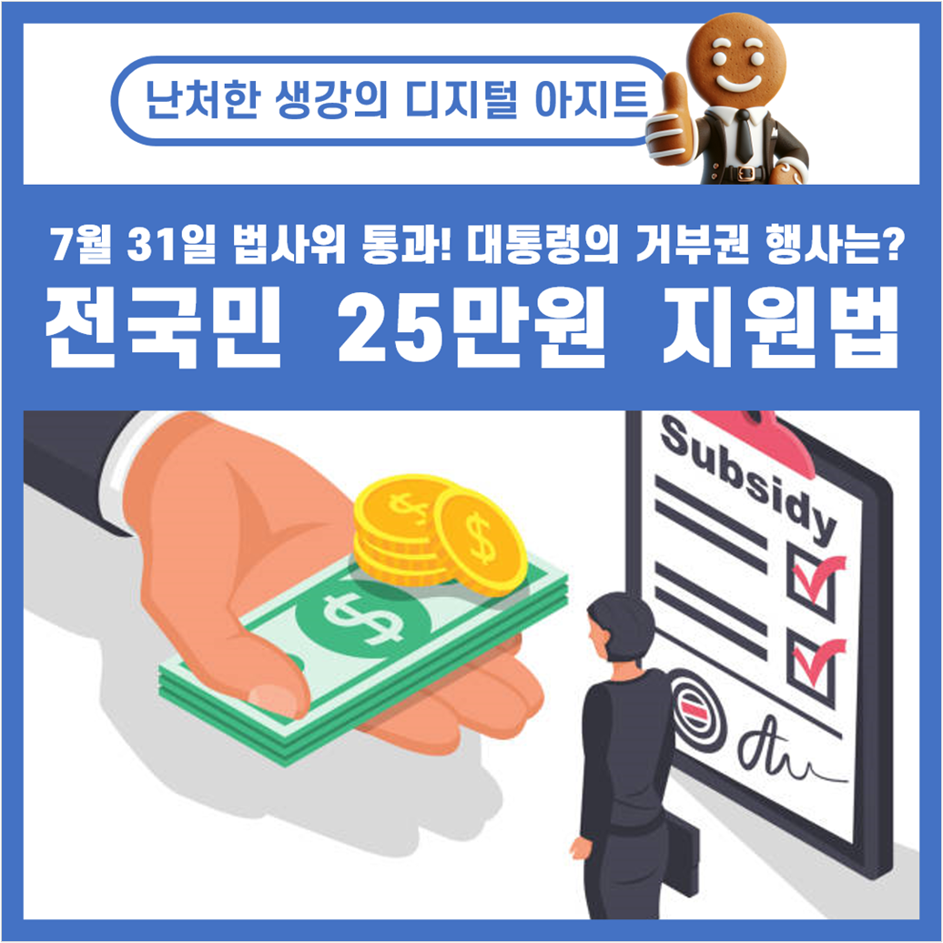 전국민 25만원 지원법 예산 지급총액 썸네일