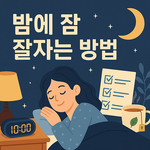 밤에 잠 잘오는 방법, 밤에 잠 잘자는 방법