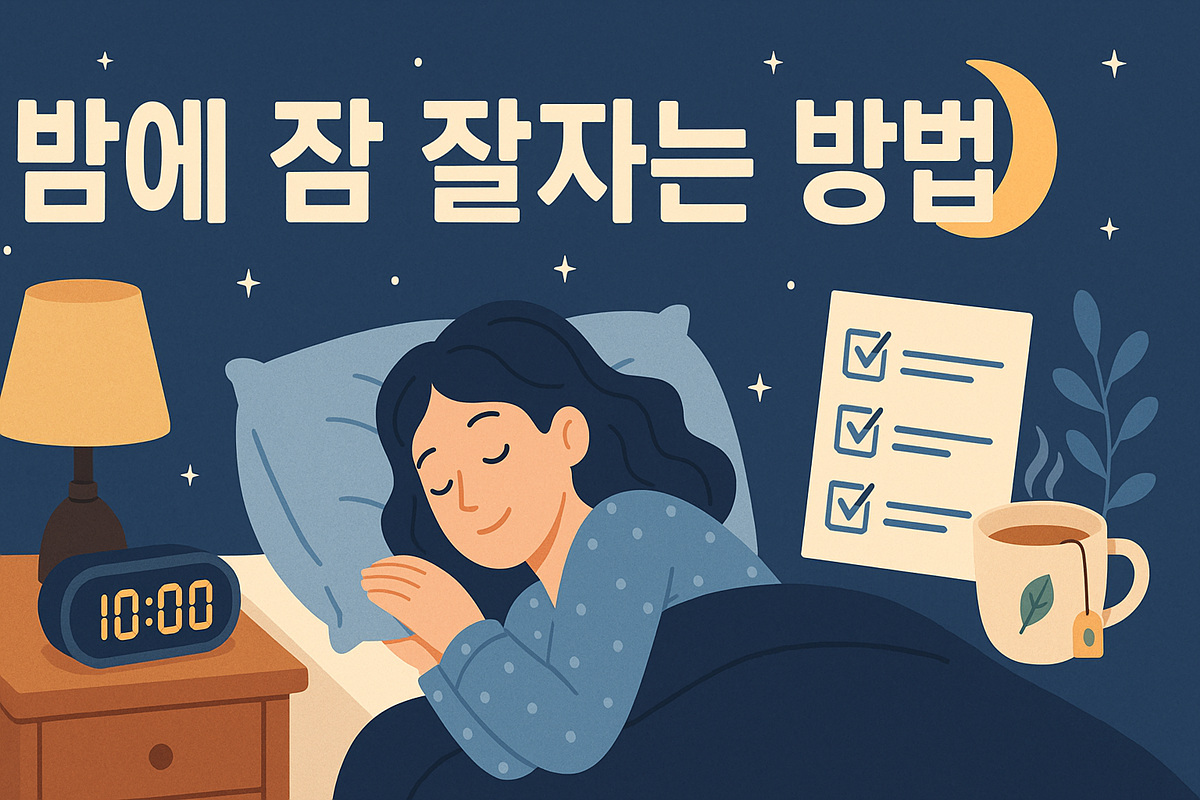 밤에 잠잘자는 방법 썸네일